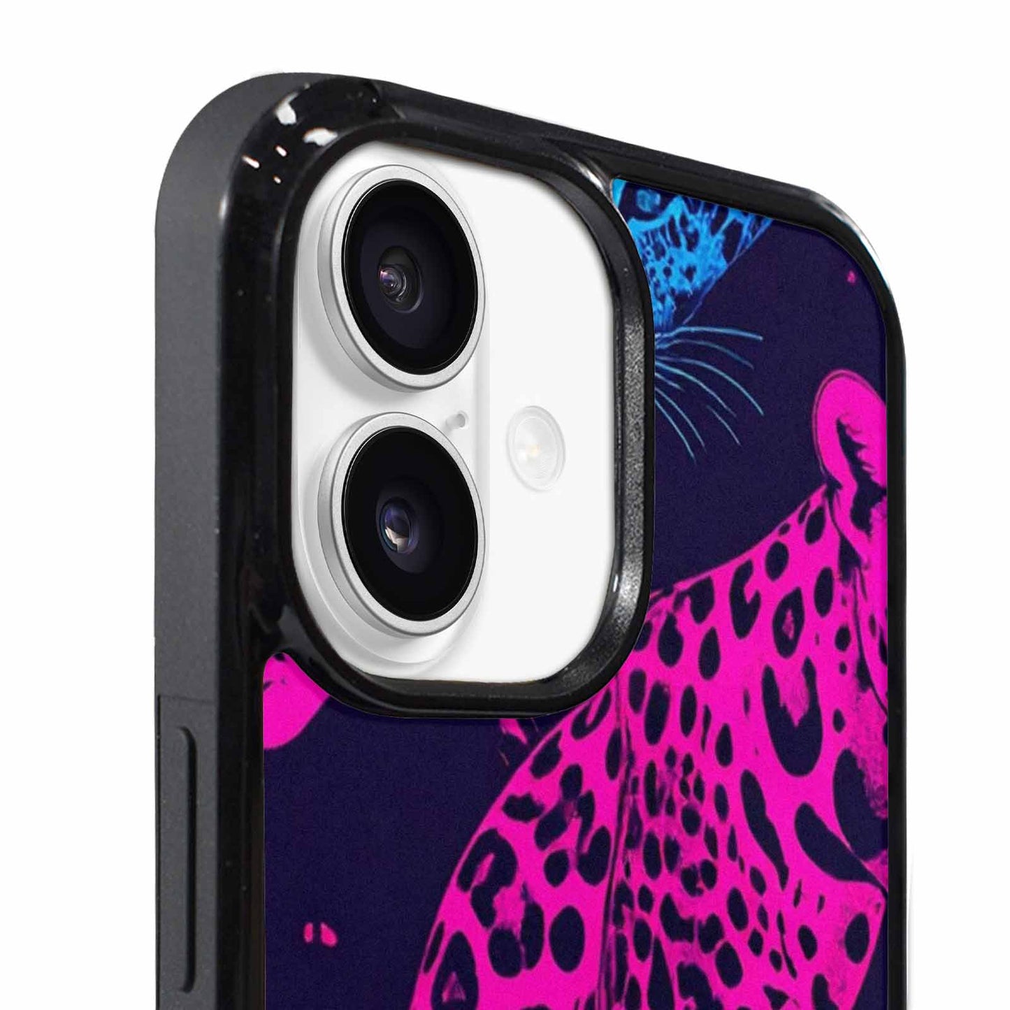 iPhone 17 Case — Leopard Print Neon Seamless Animal Print, Custom Phone Case