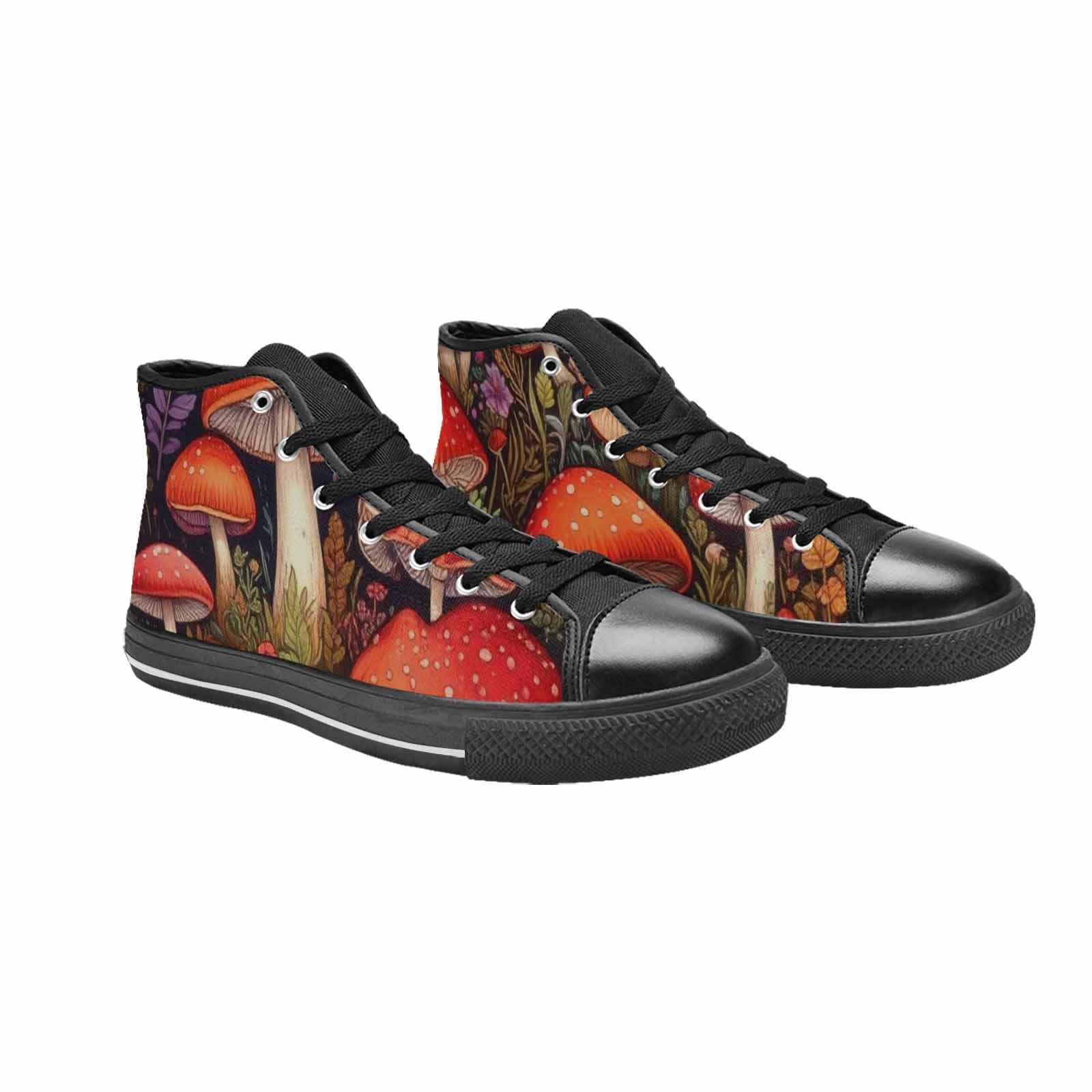WOMEN'S Mushroom High Top Canvas Cottagecore Shoes