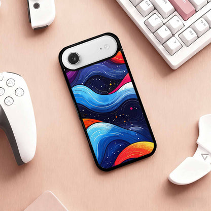 iPhone 17 Air Case — Glossy Winter Wave Seamless Cartoon Cute, Custom Made Phone Cover