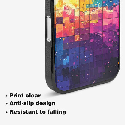 iPhone 16 Plus Case — Pixel Art 8 Bit Burst Pattern, Customized Protective Case
