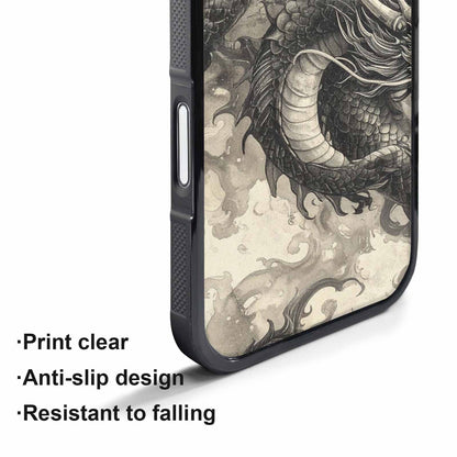 iPhone 17 Air Case — Retro Dragons Flame Retro Vintage, Custom Print Case Cover