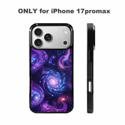 iPhone 17 Pro Max Case — Galaxy Snake Print Galaxy Space, Custom Phone Case