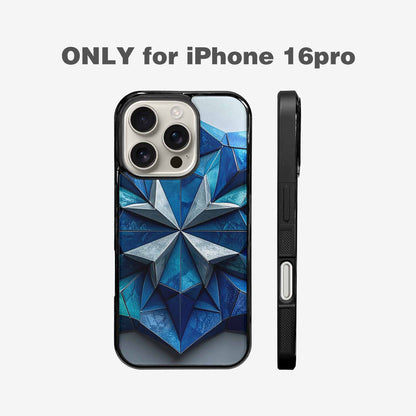iPhone 16 Pro Case — Geometric Origami Art Pattern Personalized Phone, Custom Art Phone Cover