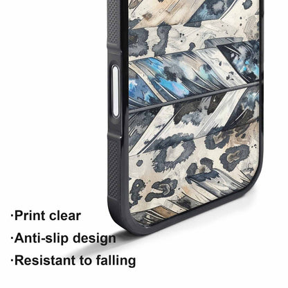 iPhone 17 Pro Max Case — Iridescent Leopard Print Animal Print, Original Design Phone Case