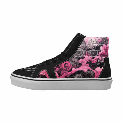 MEN'S Van Gogh Swirl High Top Canvas Vibrant Chaos Sneakers