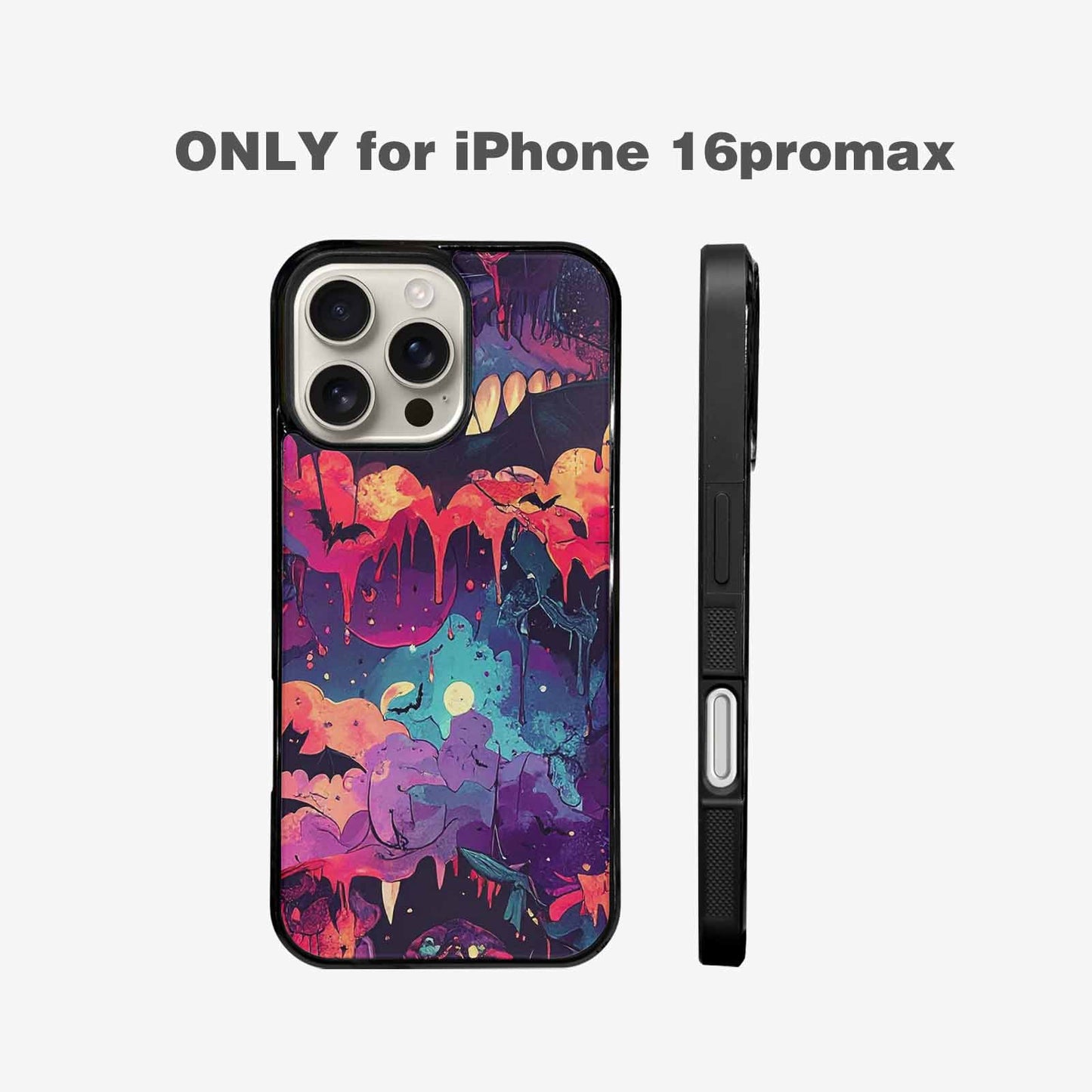 iPhone 16 Pro Max Case — Vampire Fangs Bats Vampire Fangs And, Custom Printed Phone Case