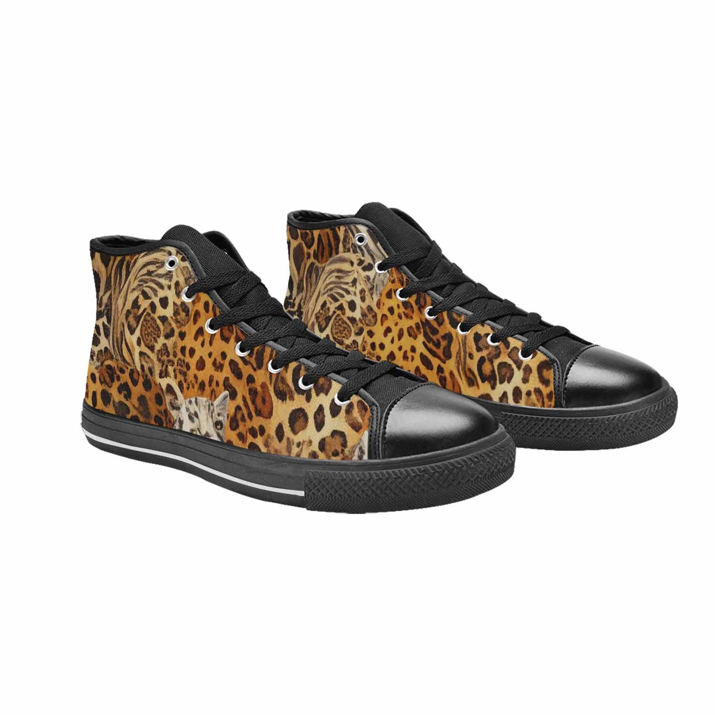 MEN'S Animal Print High Top Canvas Vivid Shoes