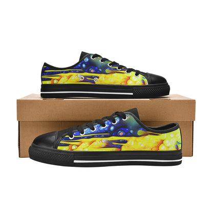 WOMEN'S Cc Acid Drip 7 Canvas Neon Fantasy Custom Sneakers