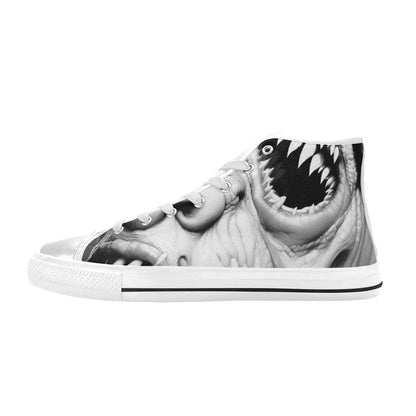 MEN'S Cc Twisted Faces 2 High Top Canvas Surreal Custom Sneakers