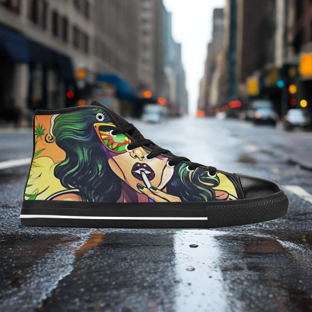 Phoenix Neon Electric Vivid Bold Art - Freaky Shoes