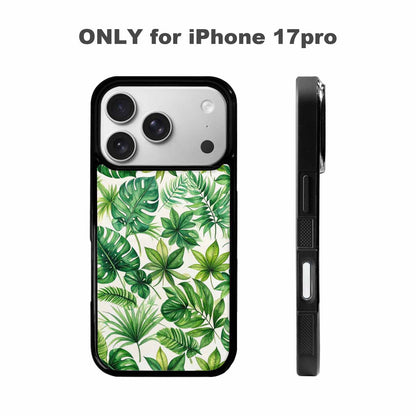 iPhone 17 Pro Case — Small Seven Point Palmate Leaf Floral, Unique Phone Case Design