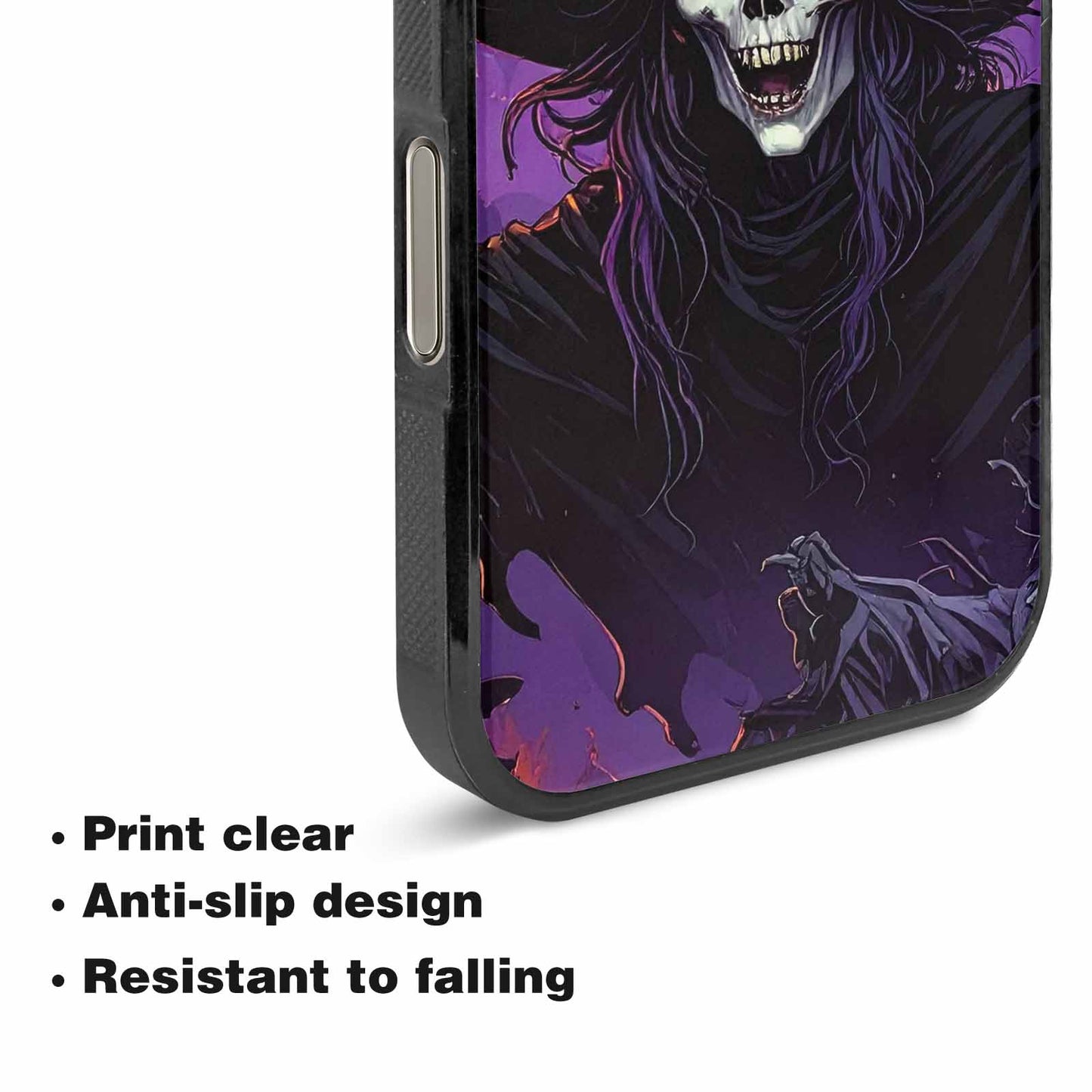 iPhone 16 Pro Max Case — Scary Horror Halloween Art Print Edge, Customized Protective Case