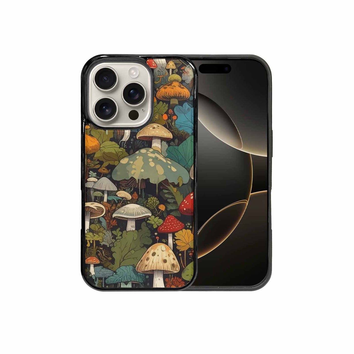 iPhone 16 Pro Case — Mushrooms Camomushrooms Patter Bki Personalized Phone, Original Design Phone Case