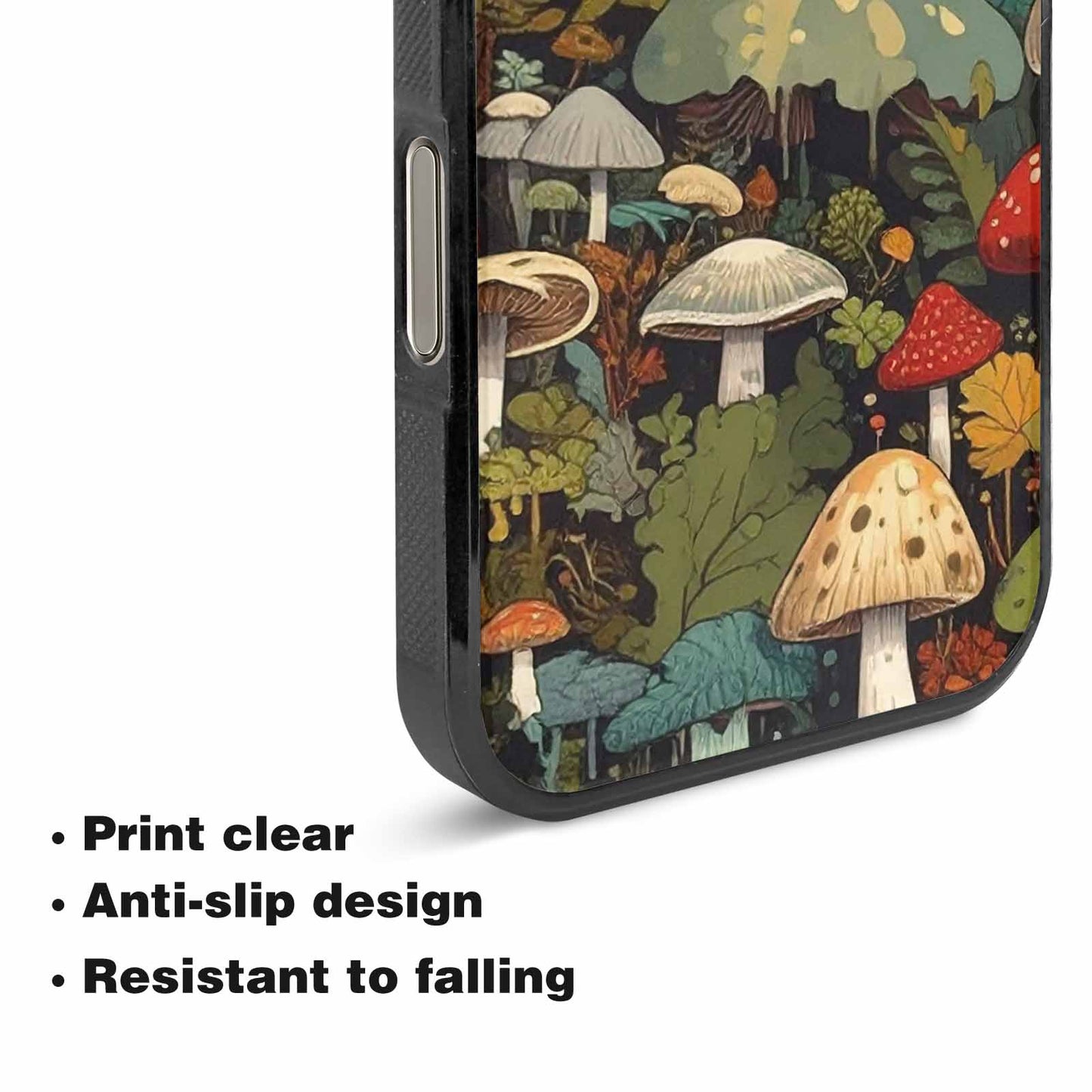 iPhone 16 Pro Max Case — Mushrooms Camomushrooms Patter Bki Personalized Phone, Unique Phone Case Design