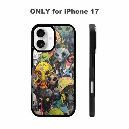 iPhone 17 Case — Aliens Camo Aliens Alien Scifi, Unique Phone Case Design