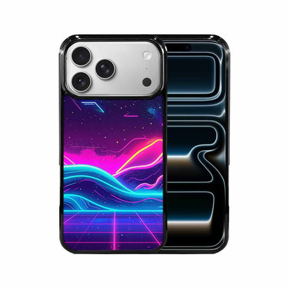 iPhone 17 Pro Max Case — Neon Cartoon Art Pattern Retro Vintage, Original Design Phone Case