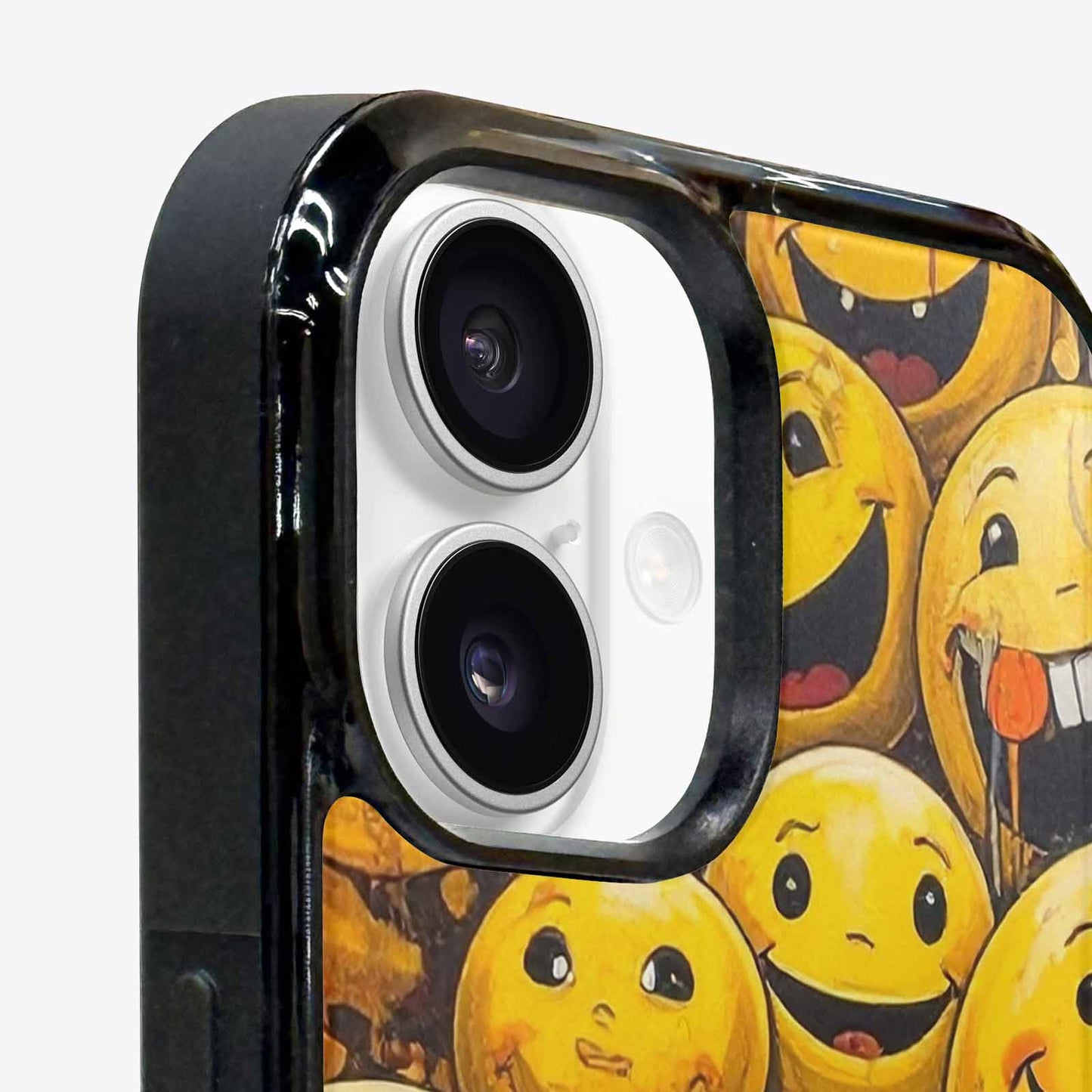 iPhone 16 Plus Case — Melting Moon Smiley Red Splatt Nsg, Personalized Phone Case