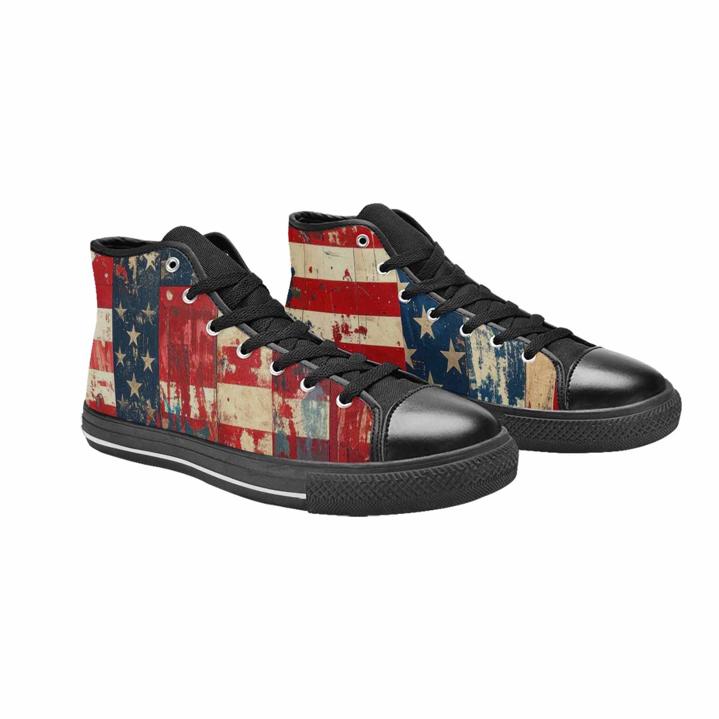 MEN'S American Flag Stars High Top Canvas Y2K Sneakers