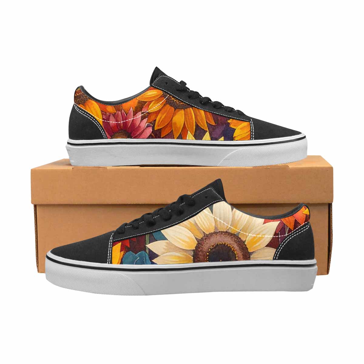 WOMEN'S Sunflower Burst Lace-Up Canvas Aesthetic Shoes