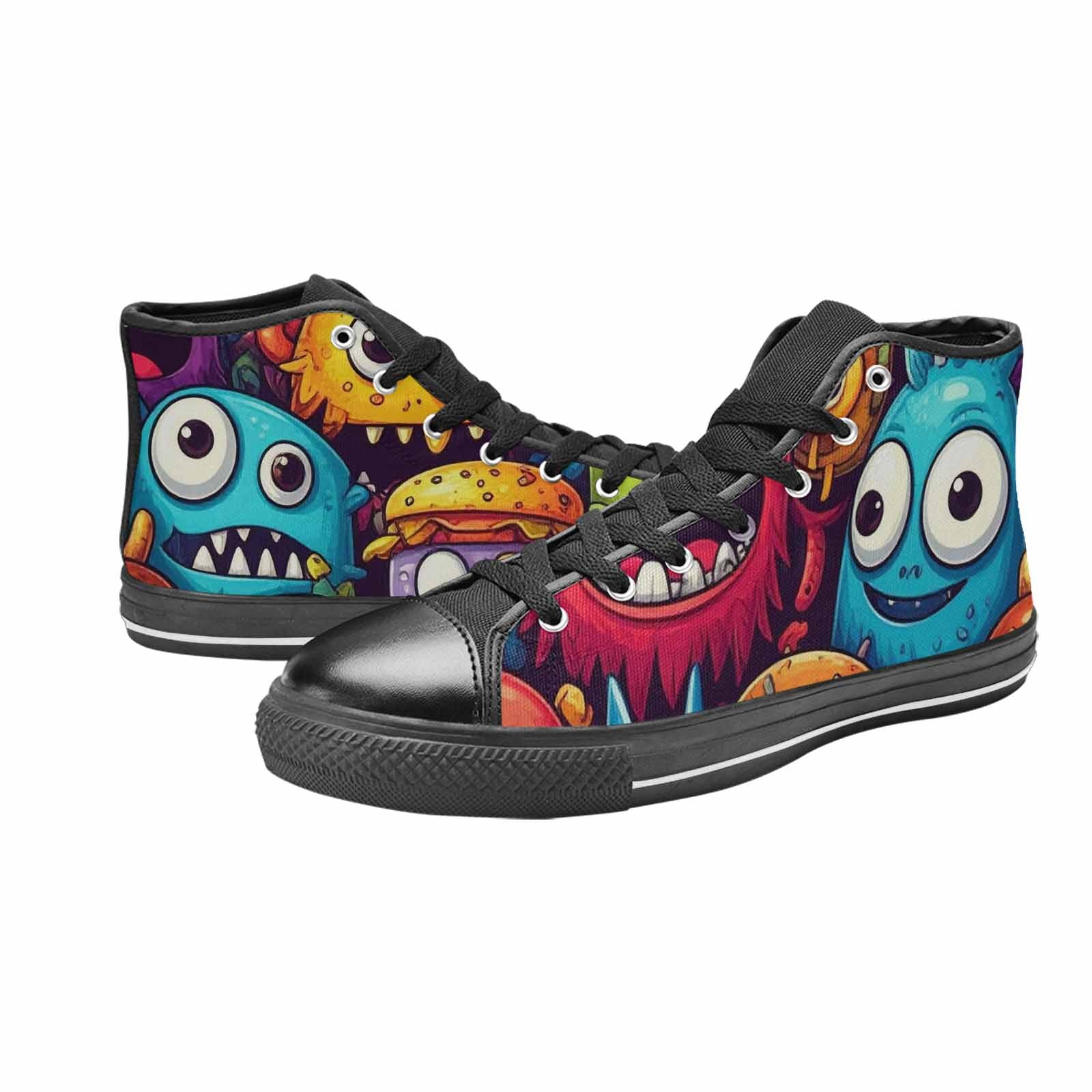 MEN'S Cartoon Monster Character High Top Canvas Dark Academia Sneakers