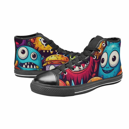 MEN'S Cartoon Monster Character High Top Canvas Dark Academia Sneakers