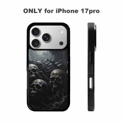 iPhone 17 Pro Case — Skull Dark Art Gothic Print Gothic, Custom Phone Case