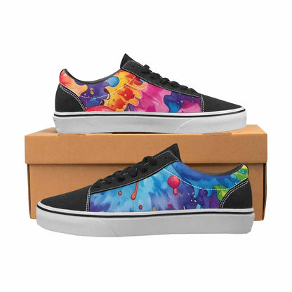 WOMEN'S Smiley Facessmiley Faces  Lace-Up Canvas Neon Fantasy Shoes