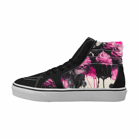 MEN'S Ice Cream Motif High Top Canvas Aesthetic Shoes