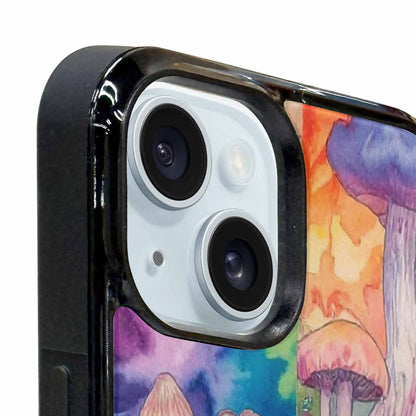 iPhone 15 Plus Case — Mushrooms Tie Dyemushrooms Pat 6t6 Personalized, Custom Made Phone Cover