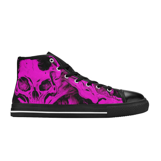 WOMEN'S Cc Horror Art 3 High Top Canvas Dark Academia Sneakers
