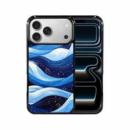 iPhone 17 Pro Max Case — Glossy Winter Wave Cartoon Cute, Custom Art Phone Cover