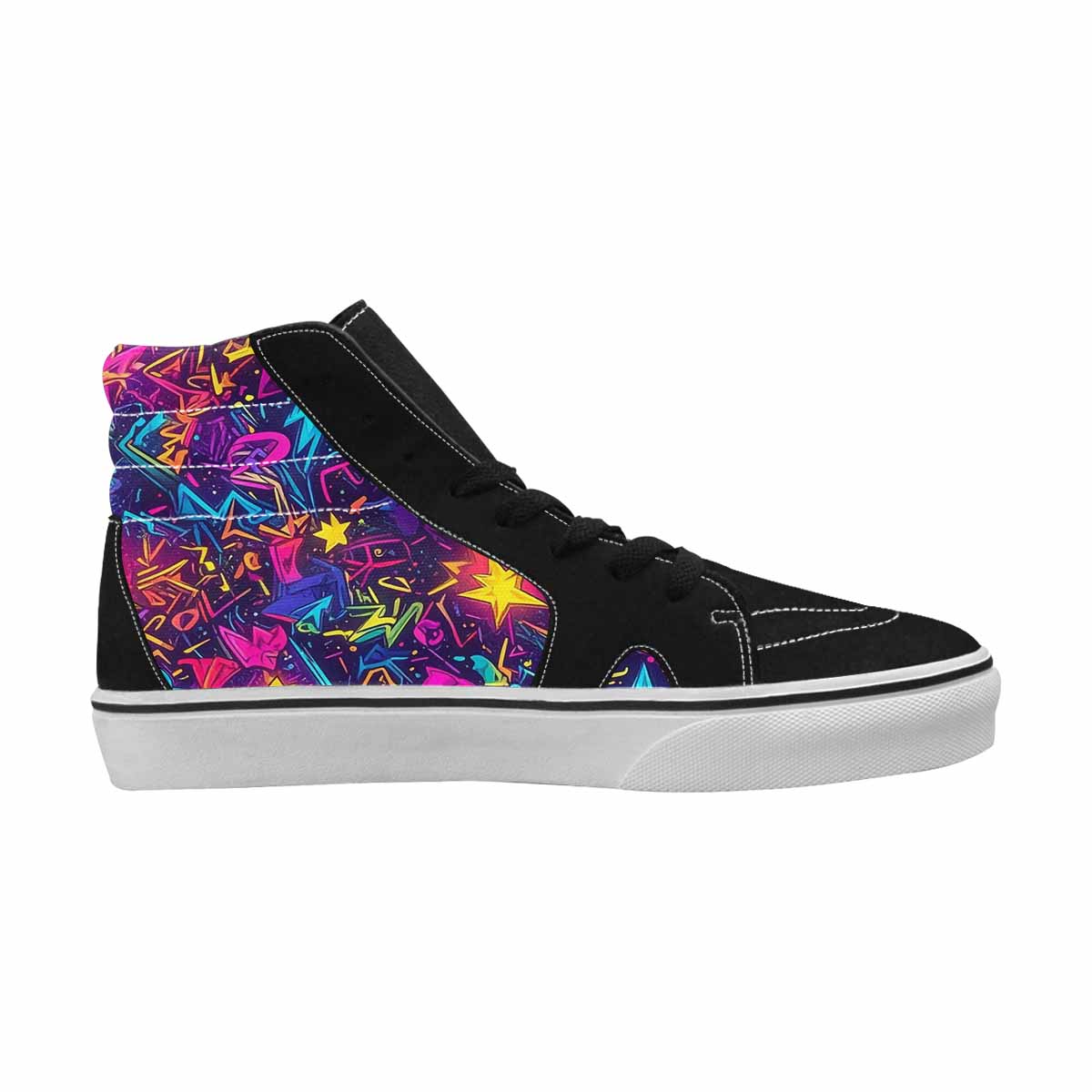 MEN'S 80s Retro Motif 80s High Top Canvas Aesthetic Shoes