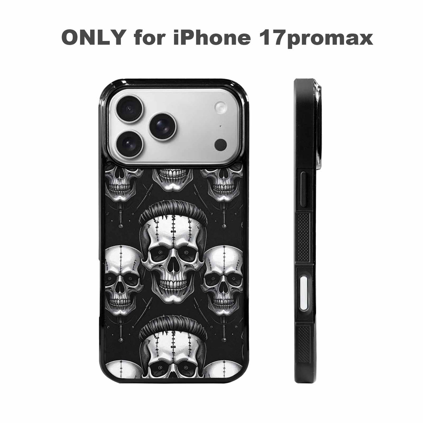 iPhone 17 Pro Max Case — Skull Dark Art Gothic Print Gothic, Custom Phone Case