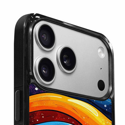 iPhone 17 Pro Case — Glossy Winter Wave Seamless Cartoon Cute, Custom Print Case Cover