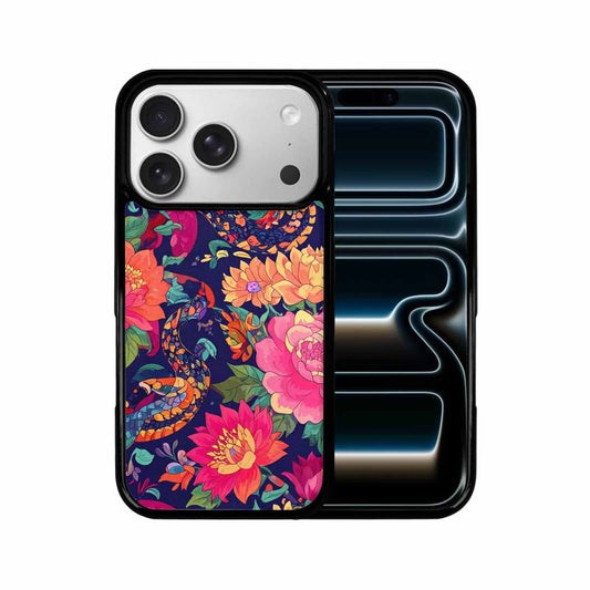 iPhone 17 Pro Case — Snakes Print Floral Seamless Pattern Floral, Custom Made Phone Cover