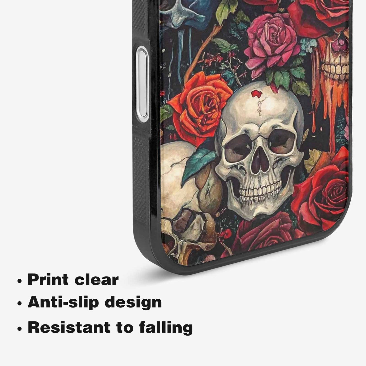 iPhone 16 Case — Skulls And Rosesmelting Skulls A, Unique Phone Case Design