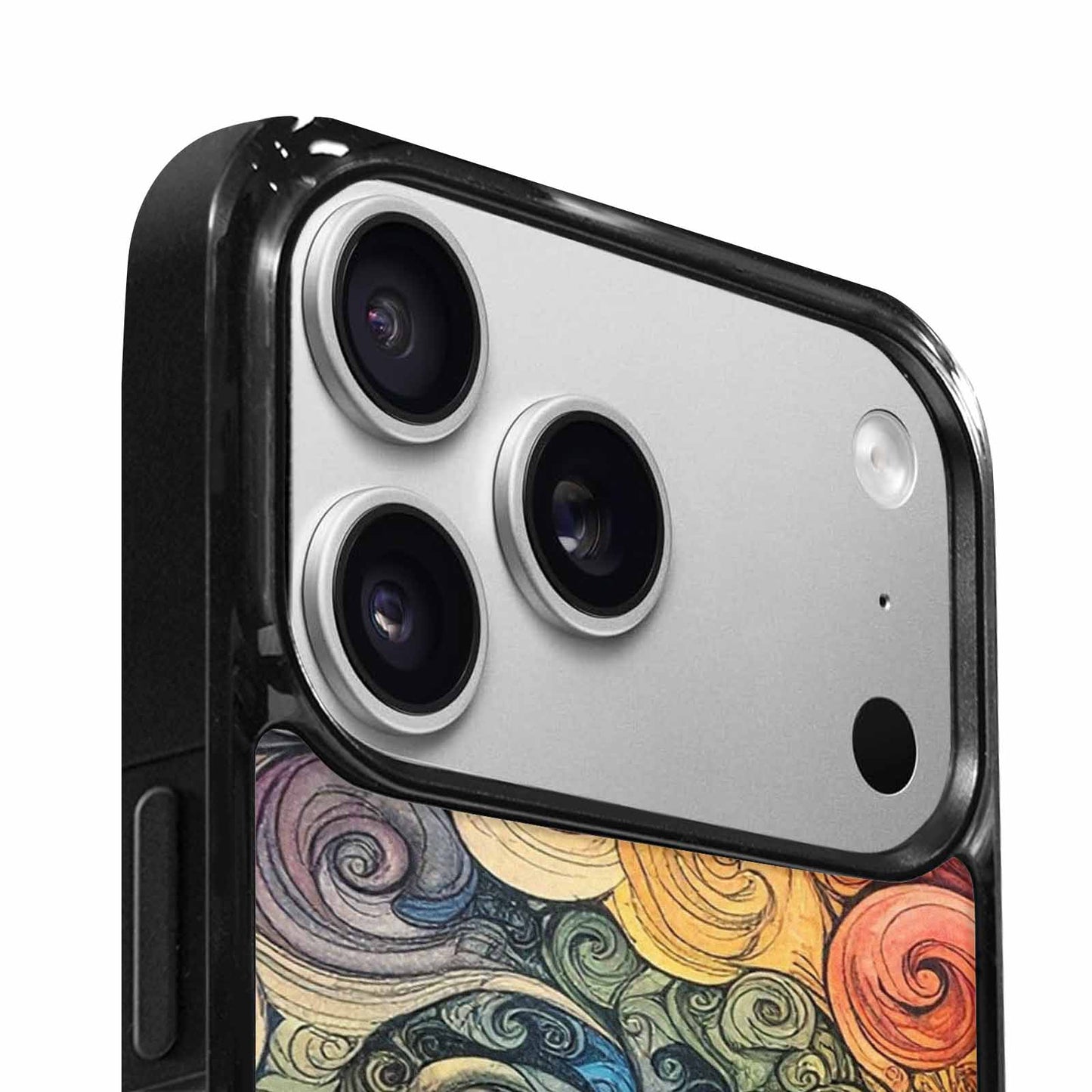 iPhone 17 Pro Max Case — Tie Dye Swirls (black Tie Dye, Custom Phone Case