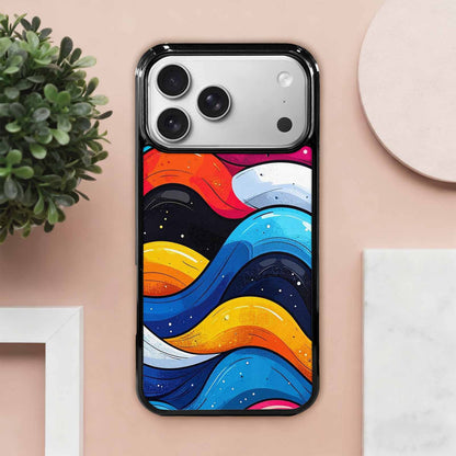 iPhone 17 Pro Max Case — Glossy Winter Wave Cartoon Cute, Custom Print Case Cover