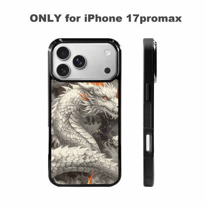 iPhone 17 Pro Max Case — Retro Dragons Flame Retro Vintage, Custom Art Phone Cover
