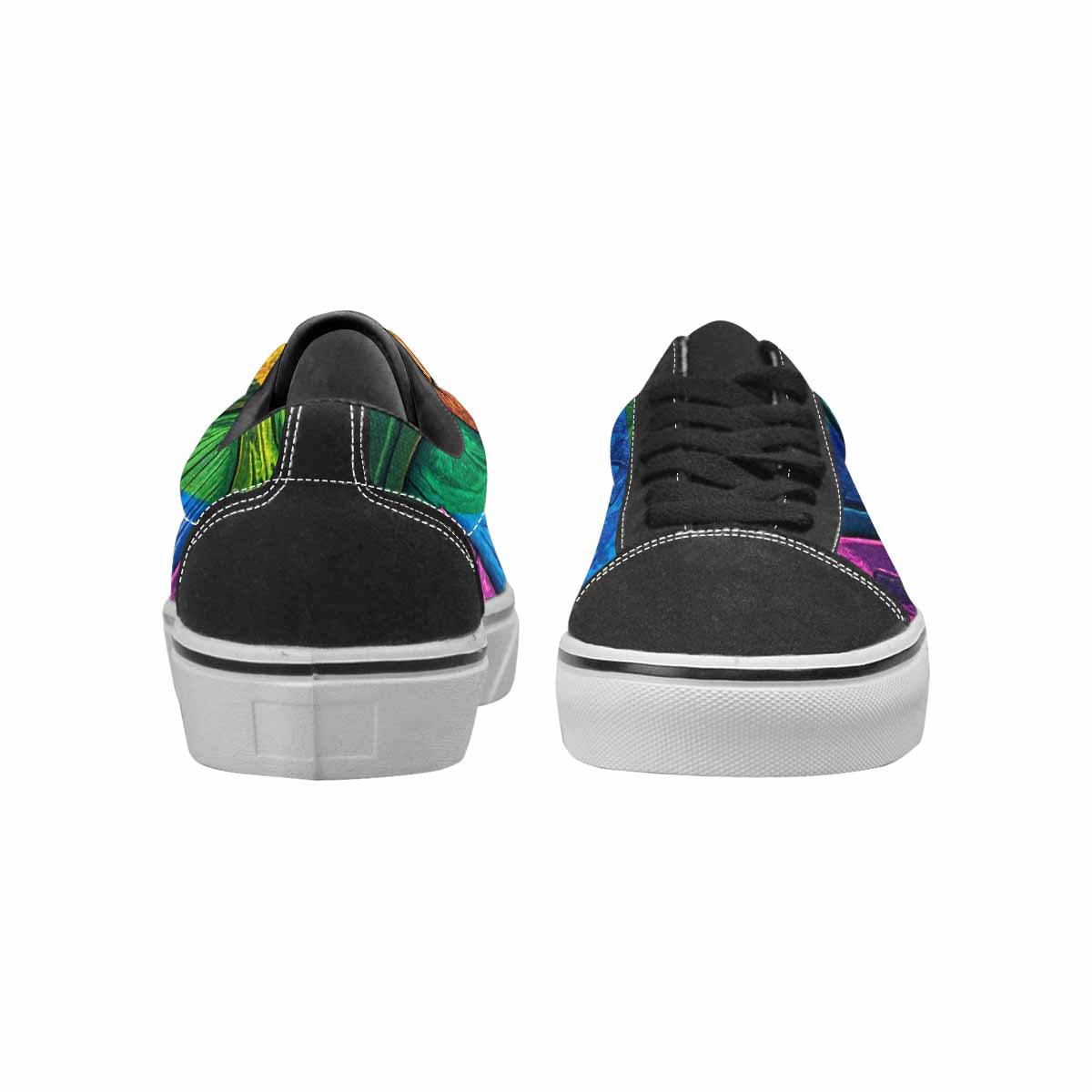 WOMEN'S Polysexual Flag Color Canvas Lace-Up Vivid Custom Sneakers