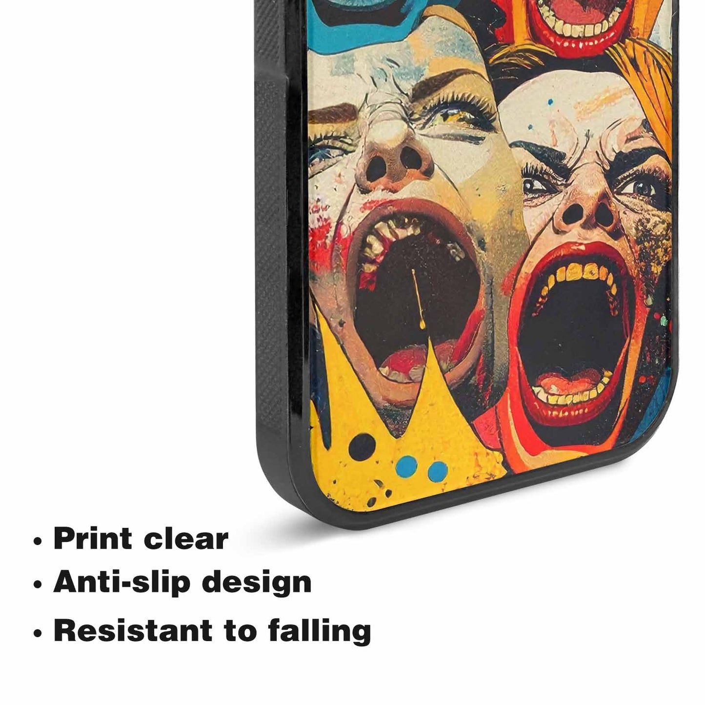 iPhone 15 Plus Case — Comic Book Scream Comic Book Scream, Unique Phone Case Design