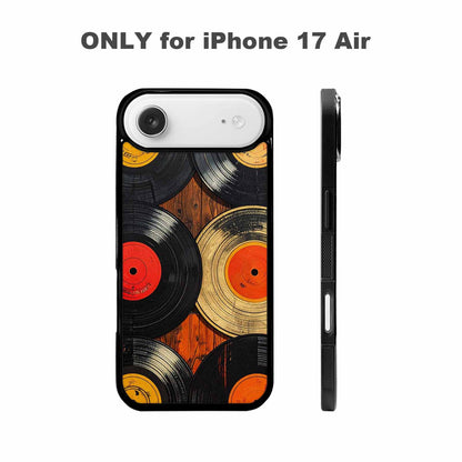 iPhone 17 Air Case — Retro Wood Grain Vinyl Retro Vintage, Customized Protective Case