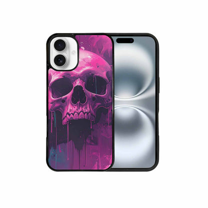 iPhone 16 Plus Case — 1000\'s Of Skulls Overlapping Each Other, Custom Phone Case