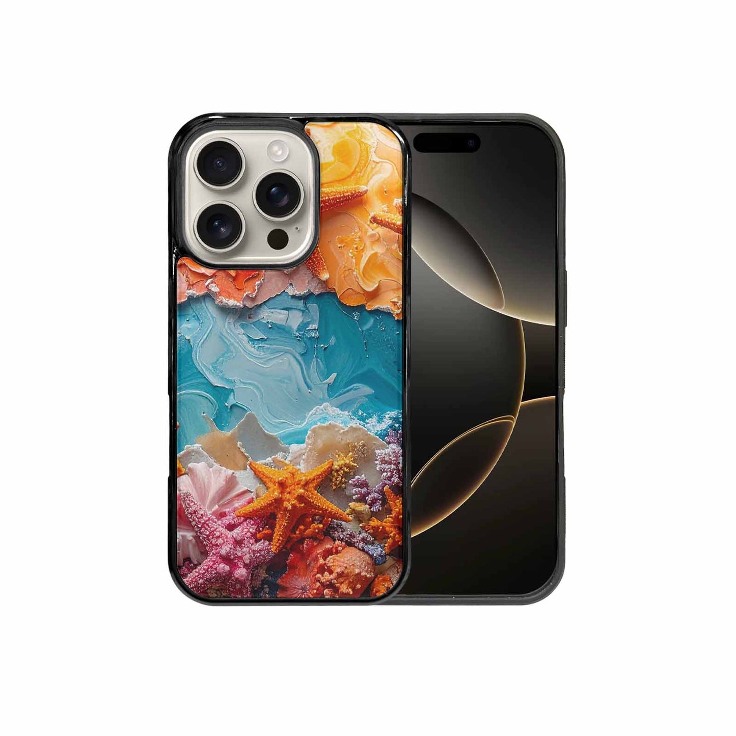 iPhone 16 Pro Case — Starfish Cluster Starfish Cluster Pattern Hundreds, Personalized Phone Case