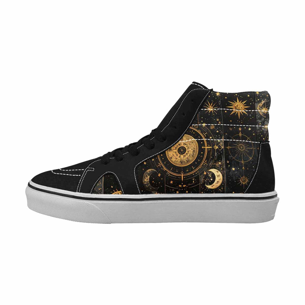 WOMEN'S Zodiac Constellation Star High Top Canvas Surreal Shoes