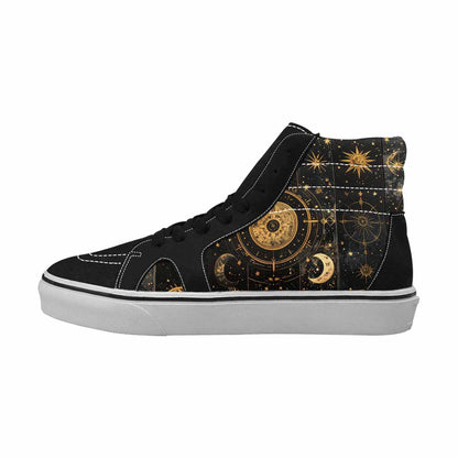 WOMEN'S Zodiac Constellation Star High Top Canvas Surreal Shoes