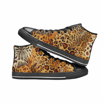 MEN'S Animal Print High Top Canvas Surreal Sneakers