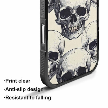 iPhone 17 Case — Skull Dark Art Gothic Print Gothic, Personalized Phone Case