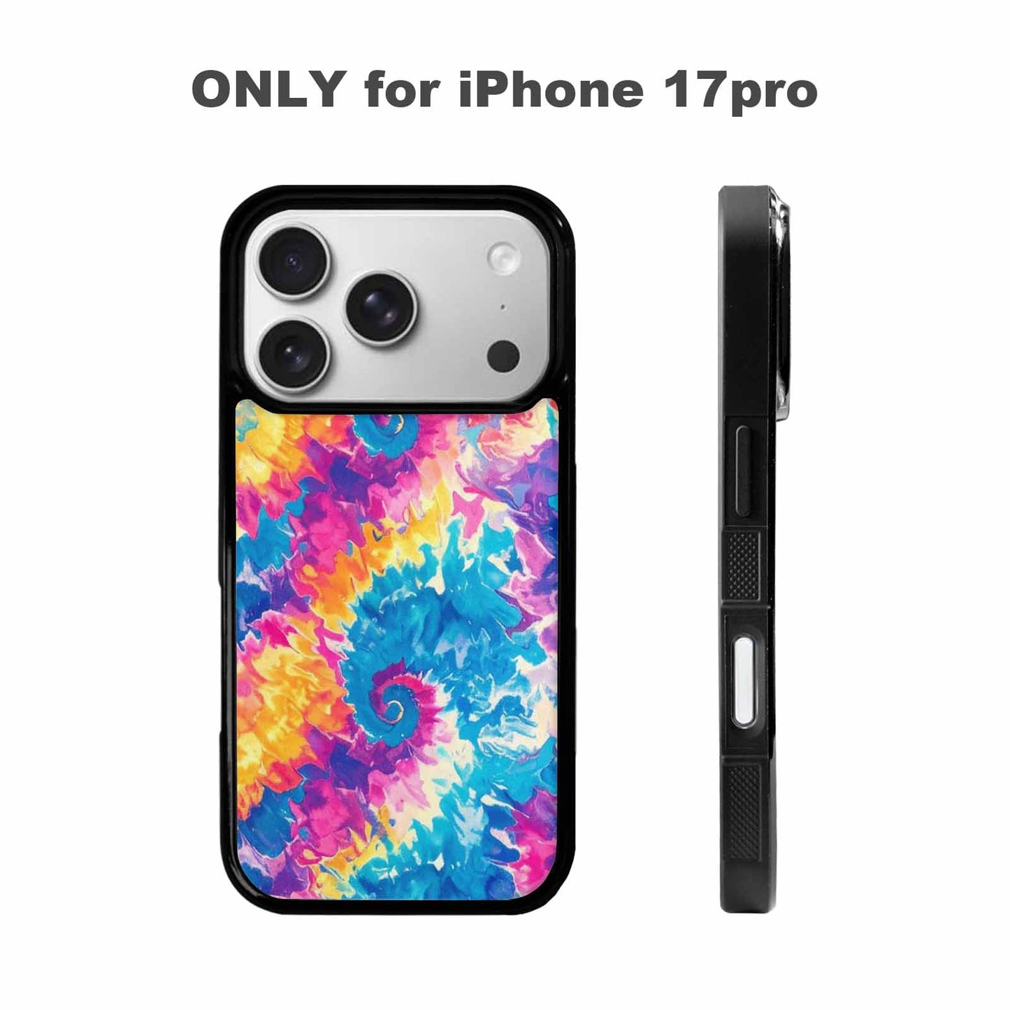 iPhone 17 Pro Case — Small Tie Dye Swirl Pattern Tie, Custom Designed Case Cover