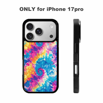 iPhone 17 Pro Case — Small Tie Dye Swirl Pattern Tie, Custom Designed Case Cover